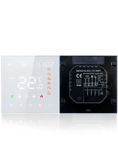 Smart Tuya WiFi Thermostat Voice Control 16A Digital Programmable LCD Display Touchscreen Underfloor Heating Temperature Controller Digital Intelligent Wall Thermostat for Electric Heating Compatible with Amazon Home - pzsku/Z2BA66881FF881BEAC645Z/45/_/1732166964/f9cfa257-7292-4d58-9731-a1368fa25a35