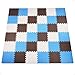 BalanceFrom 36Pack 12x12 Inches EVA Interlocking Foam Play Tile Mat BlueBrownBeige 04Inch Thick NonSlip Puzzle Flooring for 36 Square Feet in Playroom Nursery or Playpen at Home - Image 3
