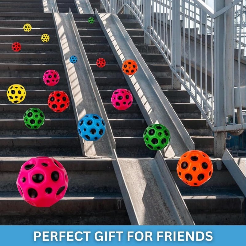 Grès كرة القمر – كرة مطاطية عالية الارتداد للأطفال | قفز مجنون للمتعة في الهواء الطلق | عبوة من 2 - Image 5