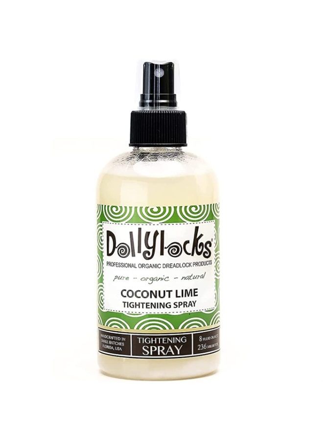 Dollylocks Professional Organic Tightening Spray - Plant Based Hair Products with Coconut Water, Aloe Vera & Sea Salt - Tighten, Strengthen, Nourish, Revitalize, Hydrate, No Frizz Loc - Coconut Lime - Image 1