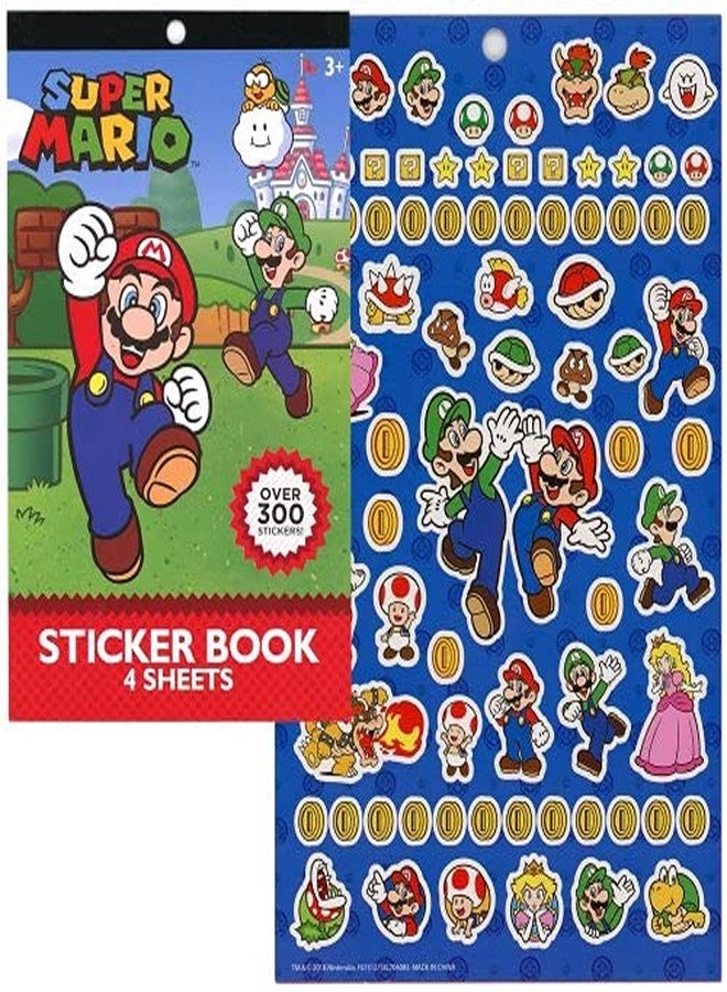 Super Mario Bros Party Favor Set - Bundle with 8 Super Mario Erasers Featuring Mario, Luigi, Bowser, Princess Peach Plus Mario Stickers | Mario Party Supplies Kit for Kids, Boys, Girls - Image 4