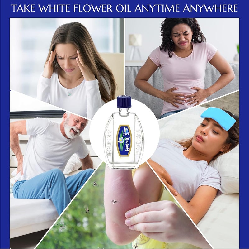 White Flower External Analgesic Balm Oil 25ml 0085fl Oz US Version Pack of 3 - Image 3