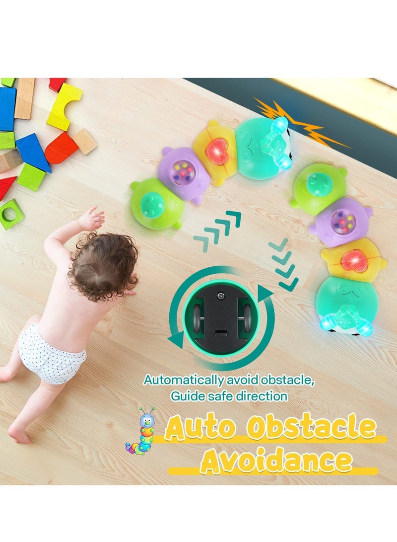 SYOSI Baby Toys 6+ Months, Electric Rocking Caterpillar, Crab Toy With Music Light and Magnetic Suction Function, Interactive Walking Sensory Toys for Toddlers 6+ Months Boys Girls - Image 3