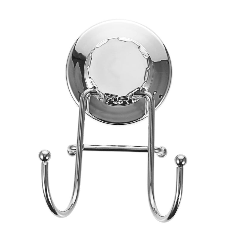 Heavy Duty Double Suction Cup Hooks Stainless Steel For Towel Loofah Washcloth Traceless - Image 2