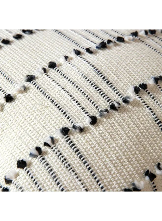 Boho Jacquard Throw Pillow Cover 17 72x17 72 Inch Beige Zippered Machine Washable - Image 5