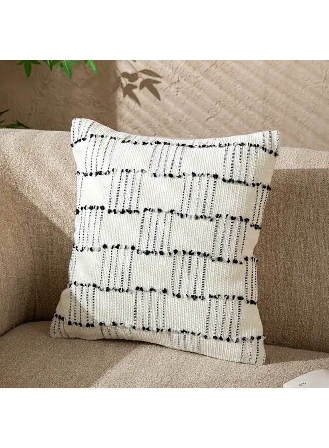 Boho Jacquard Throw Pillow Cover 17 72x17 72 Inch Beige Zippered Machine Washable - Image 4