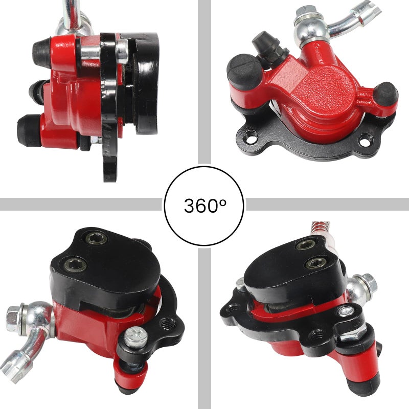 Relibupdater Hydraulic Brake System kit with 50 inch Hose Tube,Brake Pads,Brake Caliper Compatible with Baja Doodle Bug DB30R Mini Bike 212CC,SX500 Razor Electric dirt bike 79cc 97cc 100cc Go Karts - Image 3
