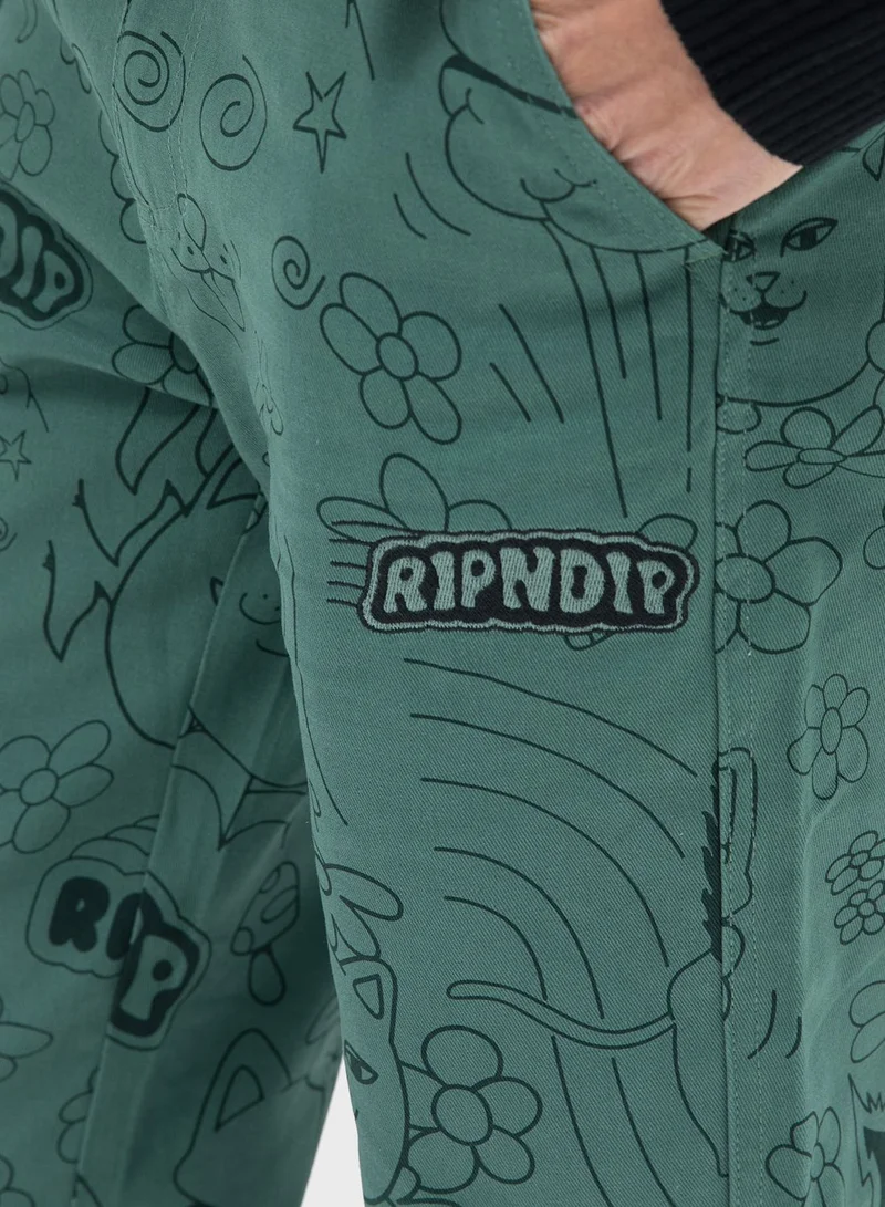 RIP N DIP Scribble Twill Sweatpants
