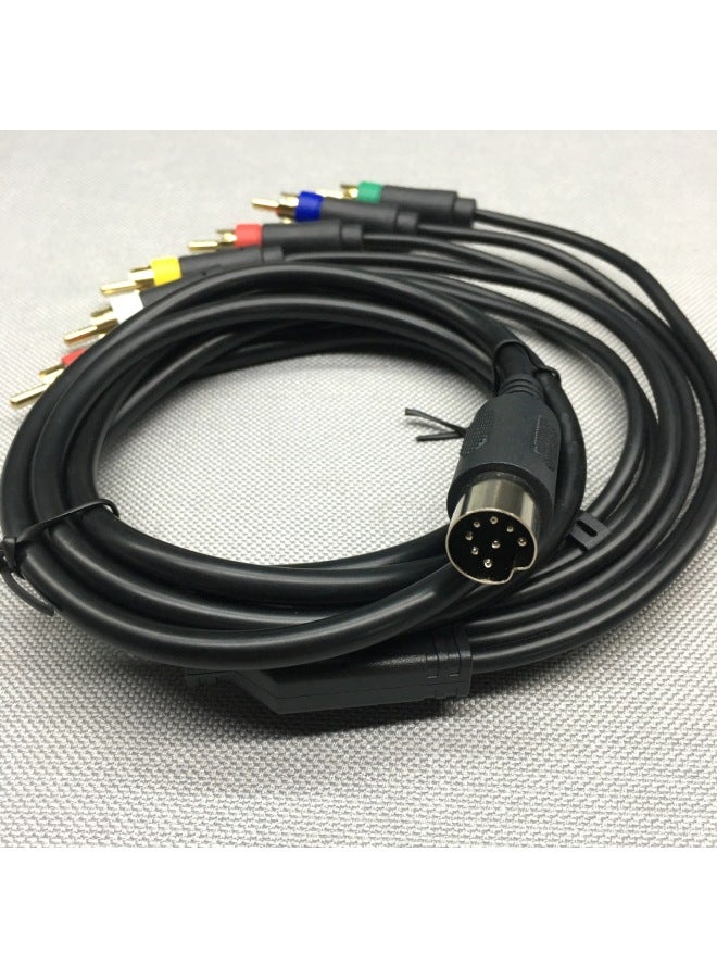 Loquat SEGA DC128 Game Machine Is Connected To Color Monitor RGBS Special Line SEGA Red Green Blue RGB + Yellow Sync Audio And Video Line-Product Color:Sega MD1  - Image 1
