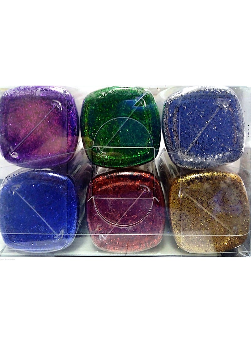 Flamingo GOLD GLITTER BOTTLE PVC BOX 6PIECES - Image 3