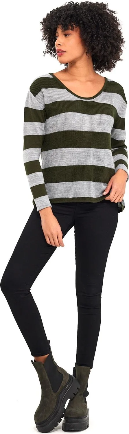 الكسندرجاردي Alexandergardı Striped Thessaloniki Sweater (B19-4001)