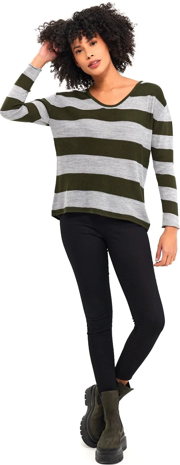 الكسندرجاردي Alexandergardı Striped Thessaloniki Sweater (B19-4001)