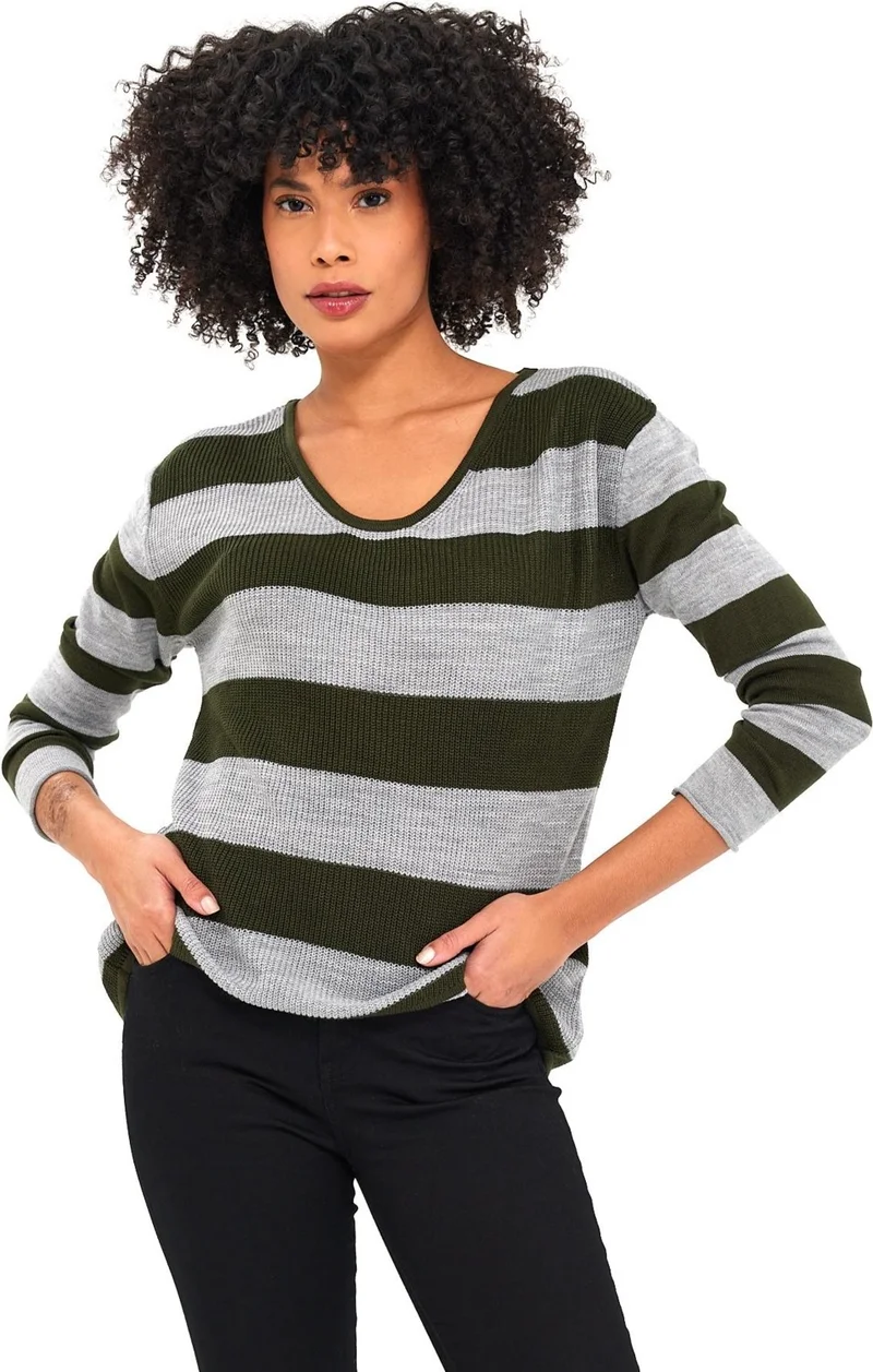 الكسندرجاردي Alexandergardı Striped Thessaloniki Sweater (B19-4001)