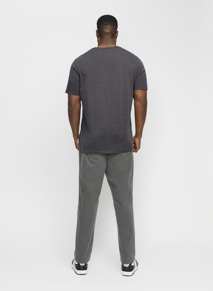 جاك اند جونز تيشيرت بياقة مستديرة بقصة عادية مقاس كبير - Image 2