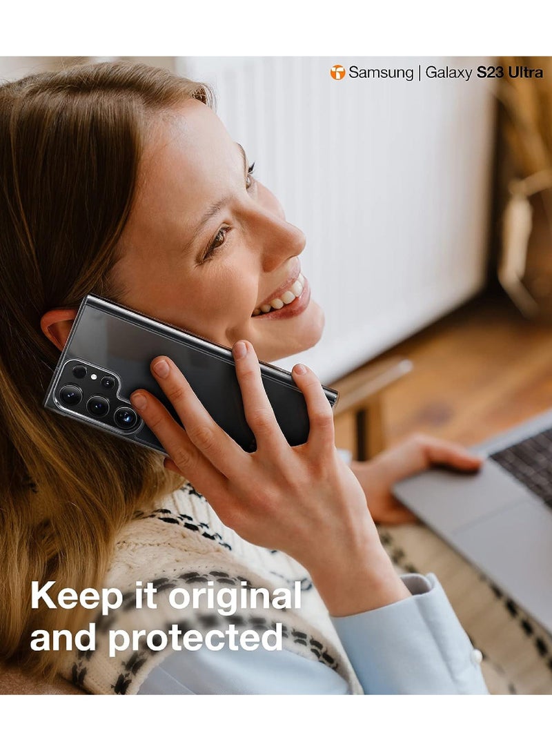 روك بو الماس واضحة تصميم سامسونج غالاكسي S24 الترا الهاتف المحمول حالة [ لا صفراء ] [ العسكرية المضادة إسقاط ] بجد مرة أخرى لينة رقيقة جدا الهاتف المحمول حالة صدمة - Image 5