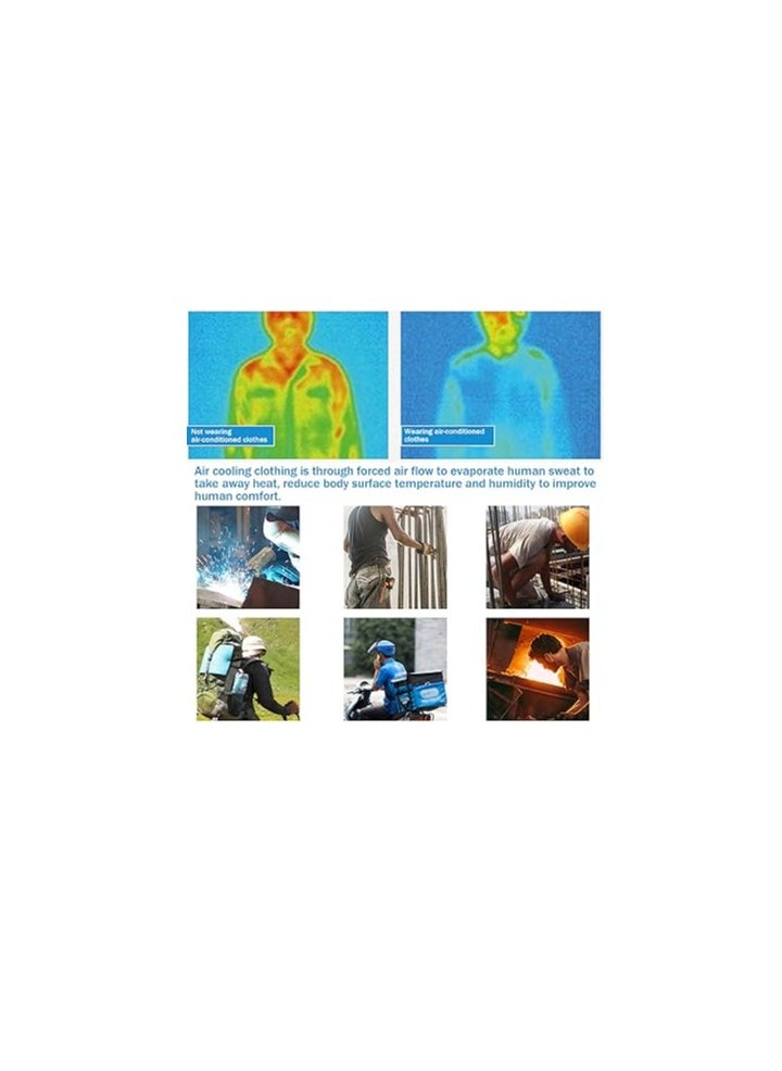 Cooling Vest with 2 USB Fans, 3-Speed Air Conditioning, Breathable and Sun-Protective Jacket for Outdoor Work and Sports (XL) - Ideal Fan Cooling Jacket for Comfort and Performance.  - Image 5