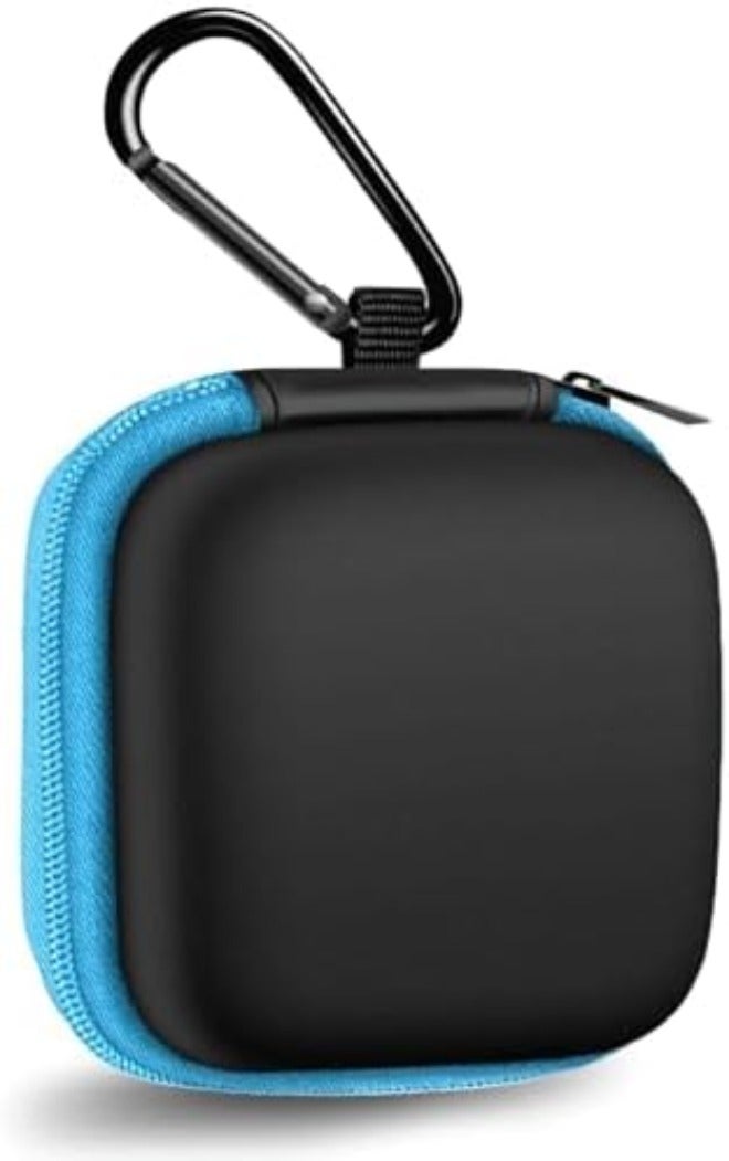 MOLOVA for Earbuds Carrying Case, Small Oval Storage Cases, Tech Pouch, Portable Storage Earbud Pouch Bag for Earbuds, in-Ear Headphones, Earphones, Headsets, Hearing Aids, USB Charging Cable, Purple1 - Image 1