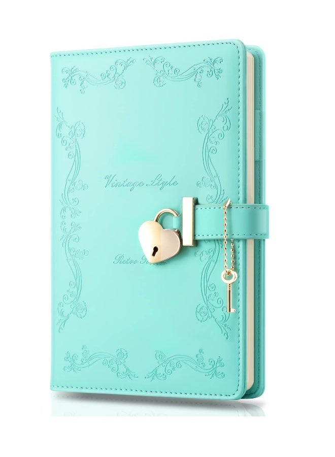 Generic Diary Notebook, PU Leather Password Notebook Agenda, Vintage Travel Diary for Writing Office School Supplies Student Stationery Birthday Gift (A5)  - Image 1