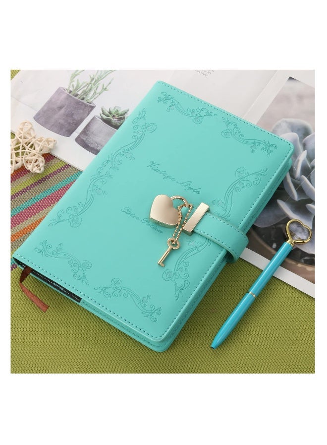 Generic Diary Notebook, PU Leather Password Notebook Agenda, Vintage Travel Diary for Writing Office School Supplies Student Stationery Birthday Gift (A5)  - Image 5