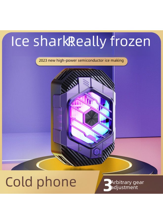 Generic 2023 Semiconductor Mobile Phone Cooler X65 Ice Cooling Device 3 Levels Power Back Clip Magnetic Suction Fast Cooling-Color:Fs28 Icing Standard Live Broadcast Model  - Image 2