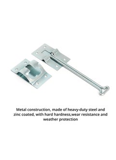 Excefore 2 Pack Door Latch, Rv Door Latch, Trailer Door Latch, 304 Stainless Steel Latch 6 Inch Metal T-Style Door Holder For Cargo Trailer, Truck, Come with Screws  - Image 2