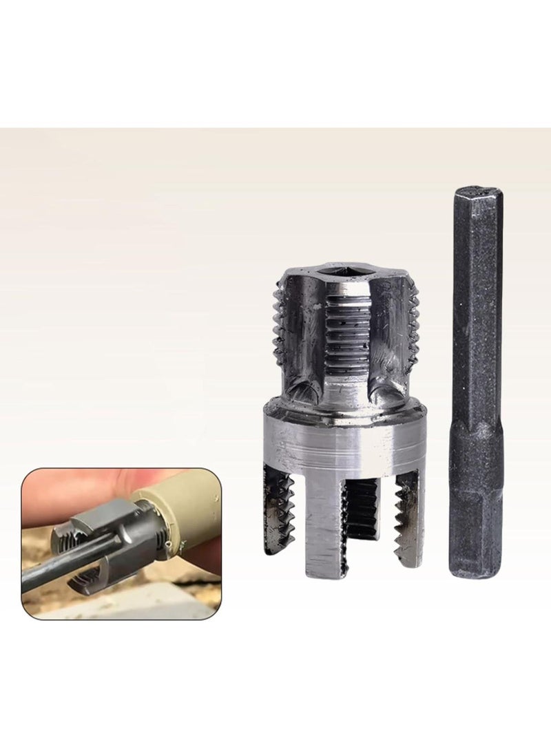 GGOOT Tube Threading Tool for Electric Drill Hardware with Internal External Cutter, 4.5x2.5x2.2cm - Image 5