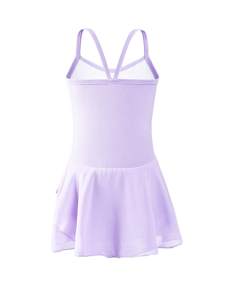 Stelle Toddler Ballet Leotards for Girls,Dance Leotard for Girls,Camisole Toddler Ballet Outfit for Studio Outdoor Daily Wear, Purple 3-4T - Image 3