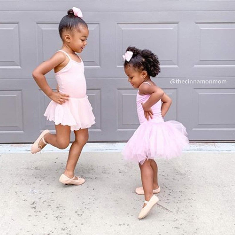 Stelle Toddler Ballet Leotards for Girls,Dance Leotard for Girls,Camisole Toddler Ballet Outfit for Studio Outdoor Daily Wear, Purple 3-4T - Image 5