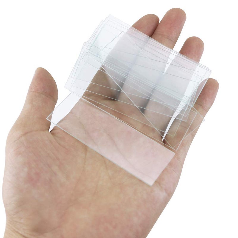 Twdrer 100PCS Clear Transparent Blank Microscope Slides and 100PCS Square Coverslips Cover Glass (22mm x 22mm) - Image 3