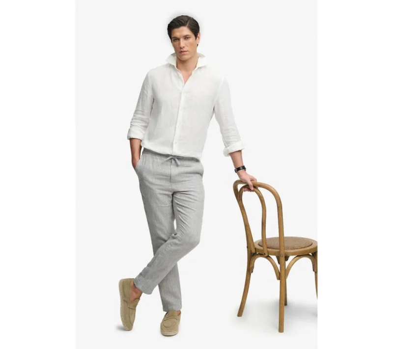 Superdry  Merchant Linen Pant for Men | Best Price UAE