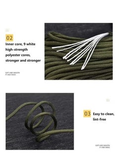 31m Paracord 9-strand Multi-functional Paracord Rope,  Standard 550 Parachute Rope Braided Line For Outdoor Camping Hunting Hiking Climbing - pzsku/Z2BA7A2FECA71FCC535A8Z/45/_/1735633500/8de47ae1-223b-4985-980c-fcb34075ead7