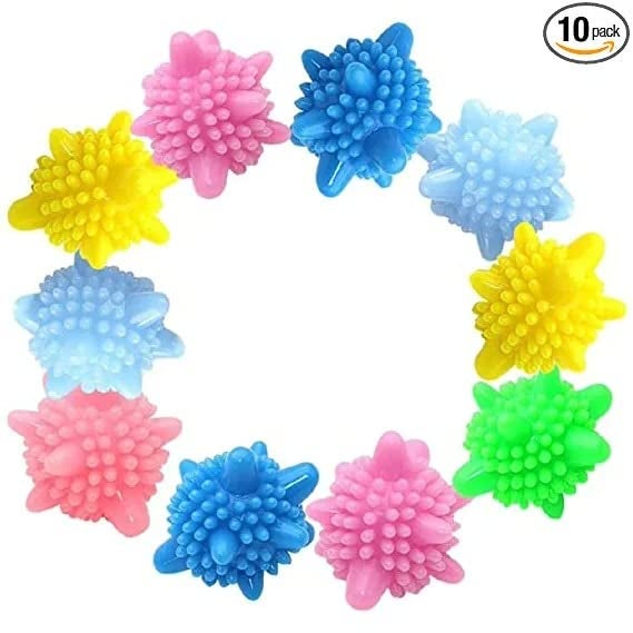 BEKNER Washer Balls Magic EcoFriendly Laundry Scrubbing Balls Solid Colorful Laundry Washing Balls Enhance Your Machine Cleaning Power Pack of 10 Plastic - Image 5