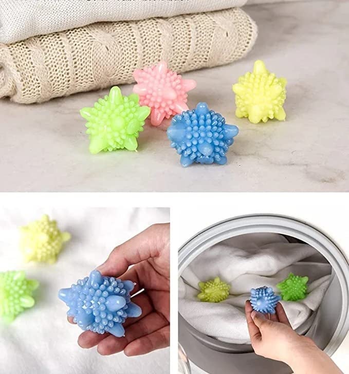 BEKNER Washer Balls Magic EcoFriendly Laundry Scrubbing Balls Solid Colorful Laundry Washing Balls Enhance Your Machine Cleaning Power Pack of 10 Plastic - Image 3