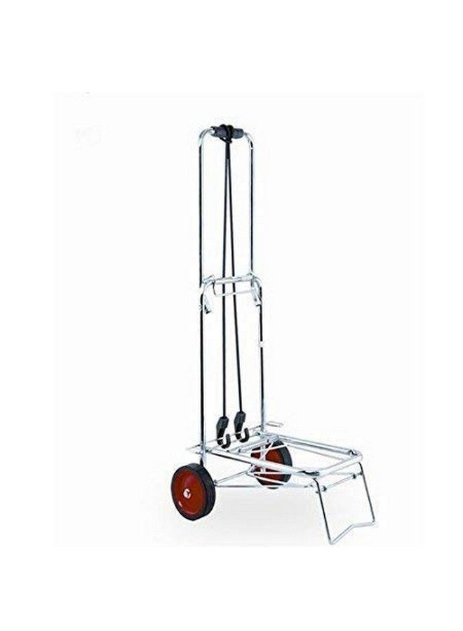 VDNSI عربة سفر قابلة للطي من الفولاذ المقاوم للصدأ 2 عجلة للمنزل والمكتب والسفر والتسوق - Image 4