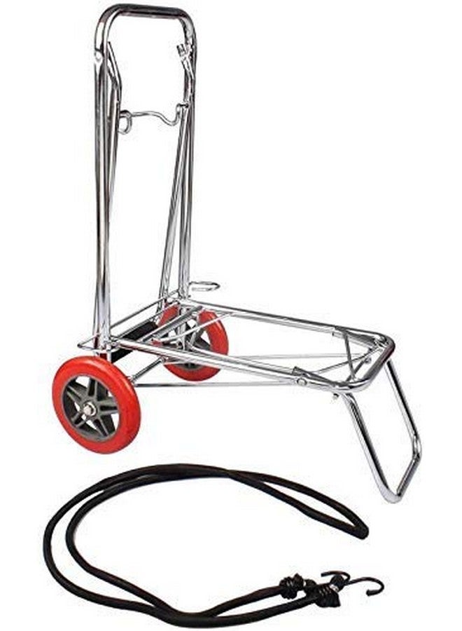 VDNSI عربة سفر قابلة للطي من الفولاذ المقاوم للصدأ 2 عجلة للمنزل والمكتب والسفر والتسوق - Image 5