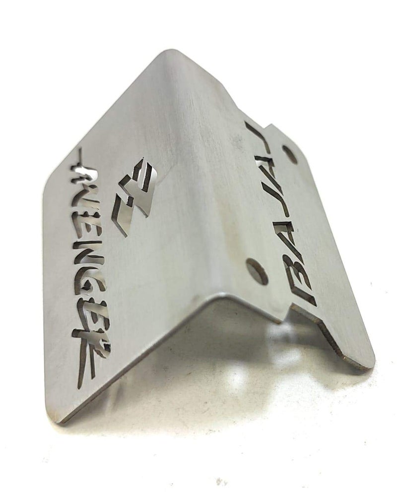 TRP TRADERS® Brushed Stainless Steel Front Disc Brake Master Cylinder Guard for Bajaj Bikes (Avenger) - Image 3
