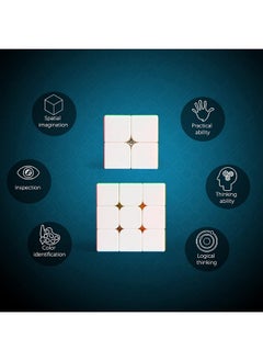 D ETERNAL All Ages Moyu Speed Cube Combo Set Of 2X2 And 3X3 High Speed Stickerless Cube Puzzle Game Toy  - Image 4