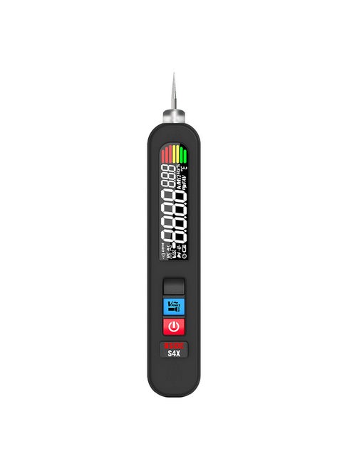 S4X Digital 12-300V AC Voltage Tester Power Line Leakage Detector Electric Leakage Detect Pen EBTN Display Circuit Continuity Test Pen with NCV Voltage Sensing Live Wire Check Functions