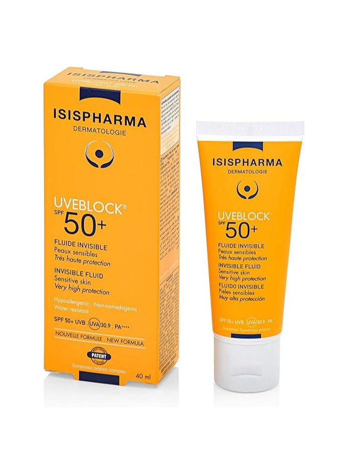 ISIS PHARMA إيزيس فارما يوفبلوك سائل غير مرئي 40 مل + جل نيونتون — واقي شمس عالي الحماية وجل لتفتيح البشرة - Image 2