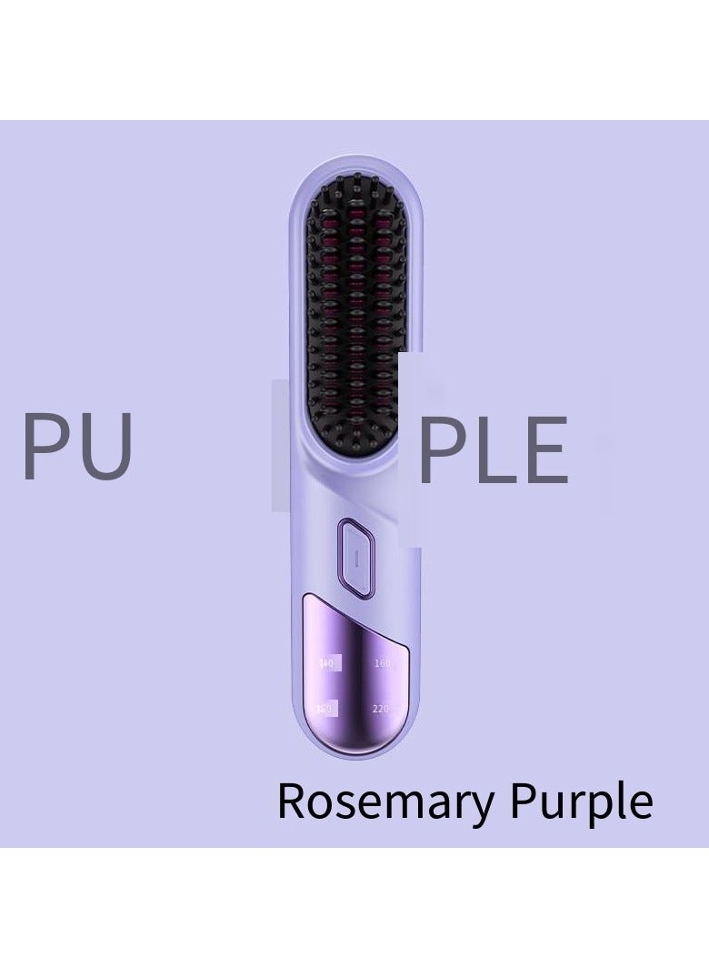 general Mini Ionic Straightening Comb – Travel-Friendly Straightener & Curler for Men/Women, Dual-Use Hair Styling Tool - Image 1