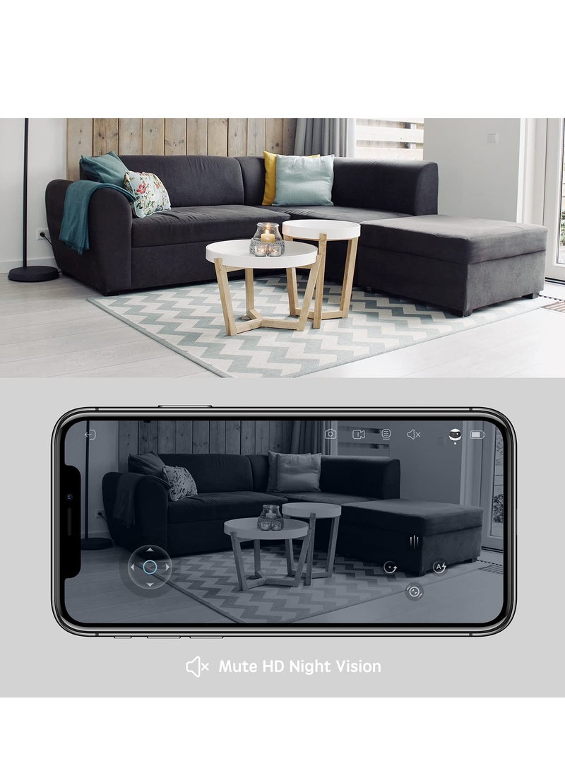 Generic Sure! Here’s a revised title for your product:

"1080P Indoor WiFi Pet Camera with Night Vision, 2-Way Talk, Movable Design, Self-Charging, Ideal for Monitoring Pets, Babies, and the Elderly"  - Image 4