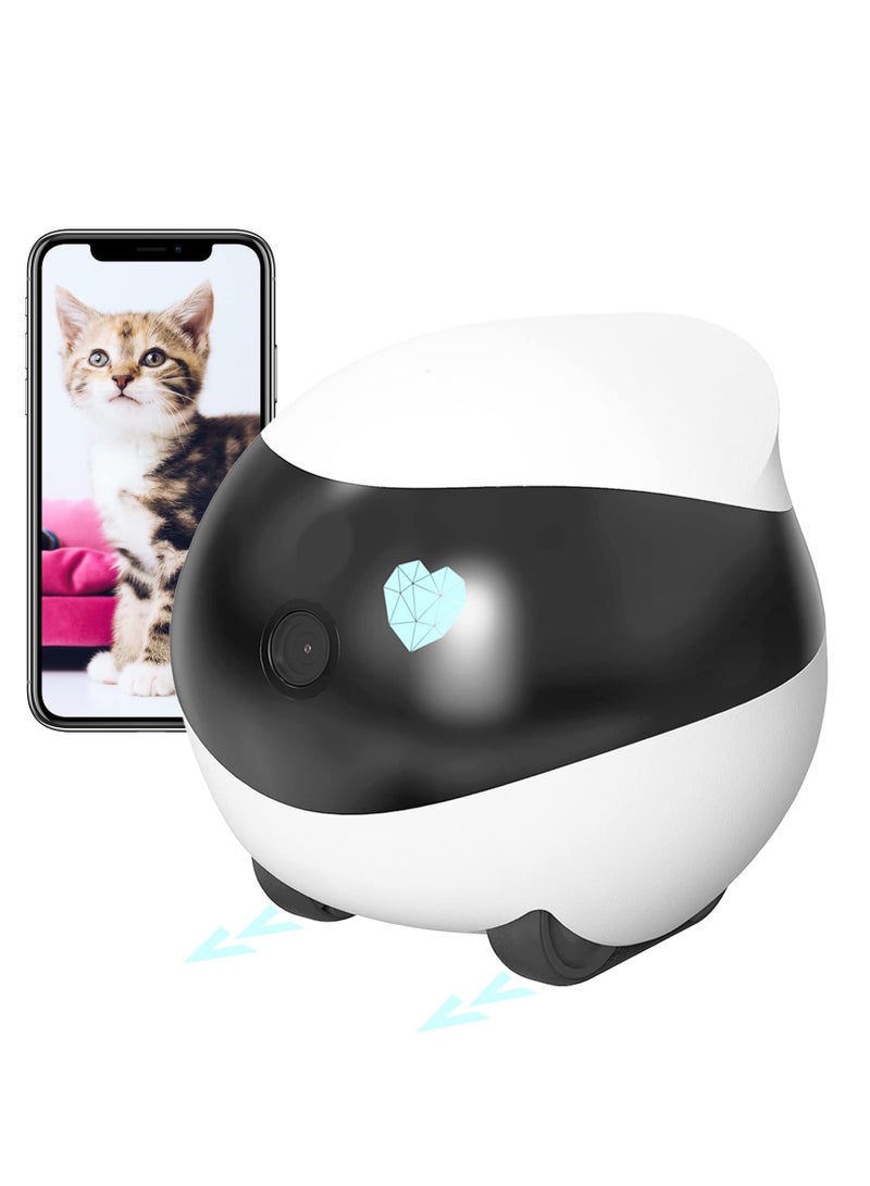 Generic Sure! Here’s a revised title for your product:

"1080P Indoor WiFi Pet Camera with Night Vision, 2-Way Talk, Movable Design, Self-Charging, Ideal for Monitoring Pets, Babies, and the Elderly"  - Image 1