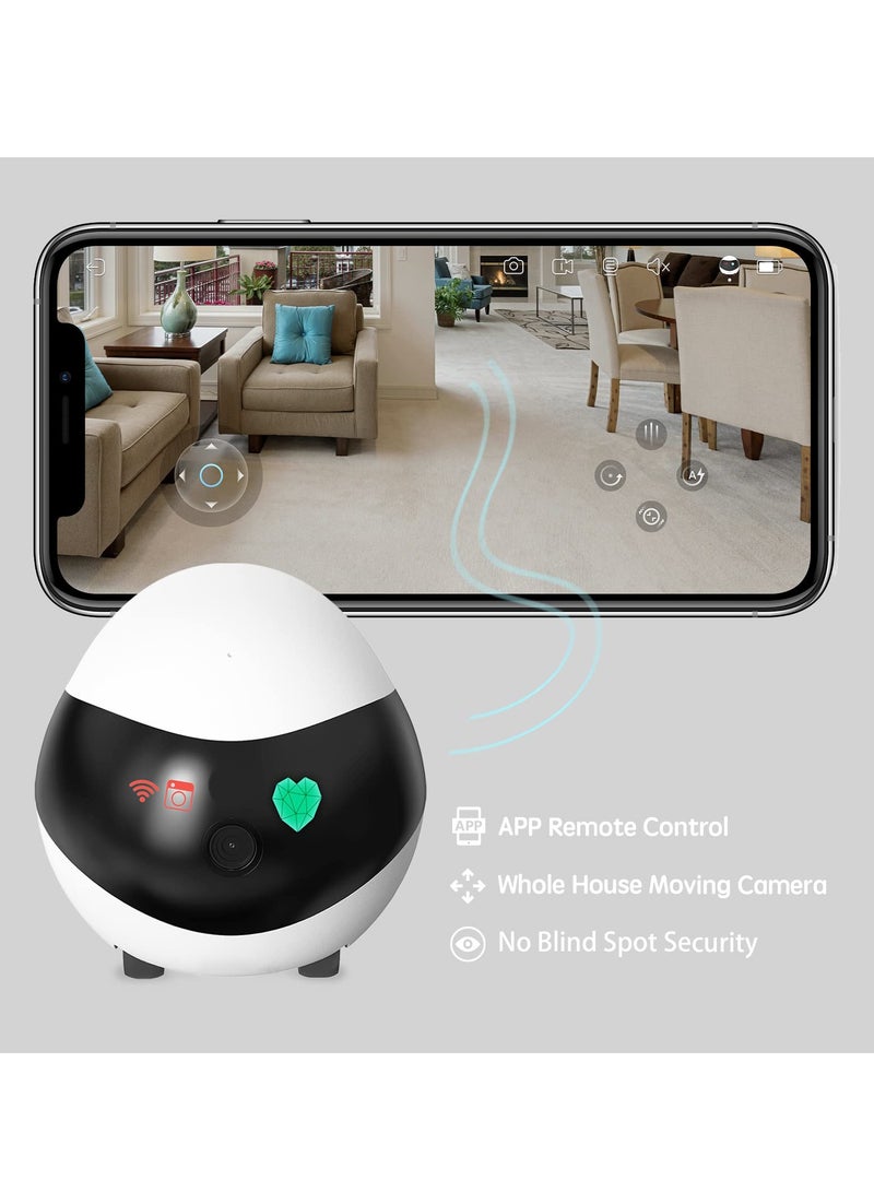 Generic Sure! Here’s a revised title for your product:

"1080P Indoor WiFi Pet Camera with Night Vision, 2-Way Talk, Movable Design, Self-Charging, Ideal for Monitoring Pets, Babies, and the Elderly"  - Image 2