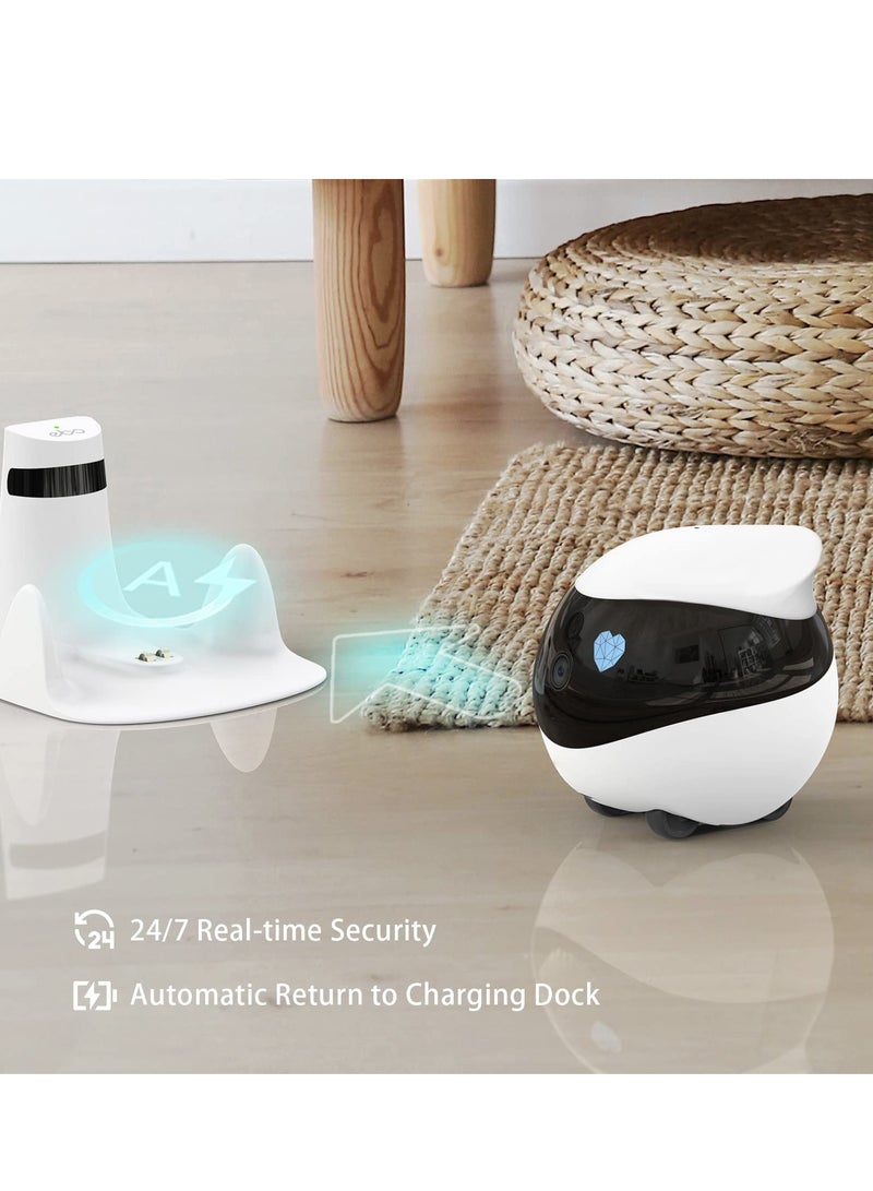 Generic Sure! Here’s a revised title for your product:

"1080P Indoor WiFi Pet Camera with Night Vision, 2-Way Talk, Movable Design, Self-Charging, Ideal for Monitoring Pets, Babies, and the Elderly"  - Image 3