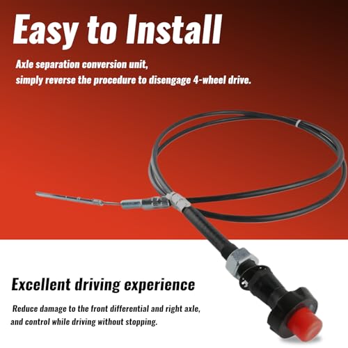 HXYBBGS Axle Disconnect Conversion Compatible with Jeep Wrangler YJ,Cherokee XJ,Comanche MJ,1984-1995,REPLACE# PSL900 - Image 4