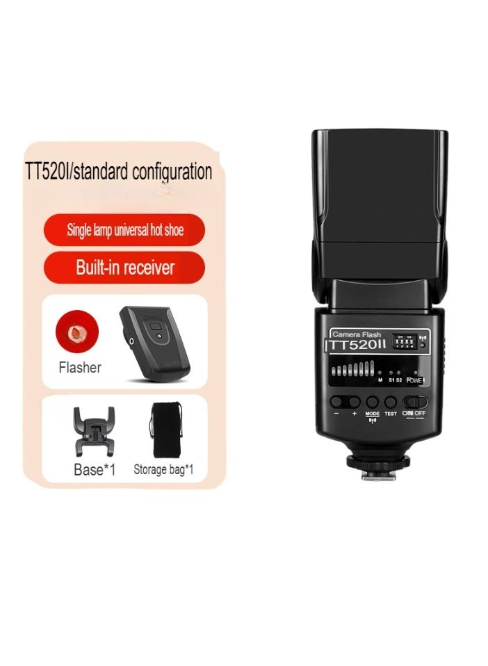 Godox TT520II Photography Light, Wireless Transmission Portable Fill Light, Lightweight Durable Strobe Light With Control Panel, Studio Light With User Friendly LCD Display, (TT520II Standard) - Image 1