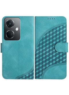HuHa Case Cover For OPPO K11 5G YX0060 Elephant Head Embossed Phone Leather Case with Lanyard Light Blue 