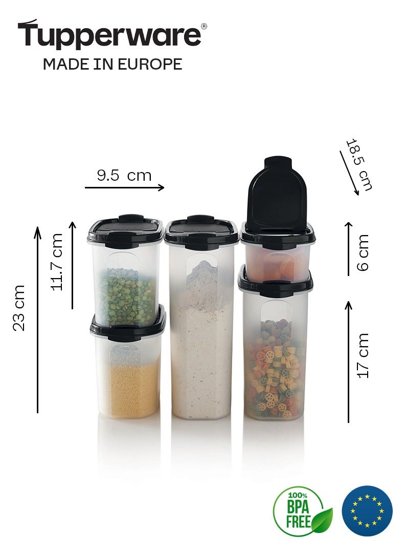 توبروير طقم تخزين طعام مجفف- 7 قطع - اسود - Image 3