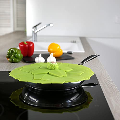 Charles Viancin - Artichoke Silicone Lid for Food Storage and Cooking - 11''/28cm - Airtight Seal on Any Smooth Rim Surface - BPA-Free - Oven, Microwave, Freezer, Stovetop and Dishwasher Safe - Image 4