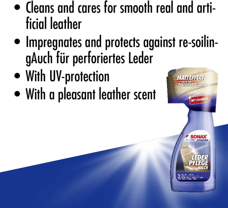 Sonax Xtreme Leather Care Milk (500mL) - Gentle Cleaning & Intensive Care for Leather - Image 2